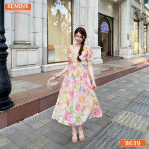 Đầm hoa nhí B639 mang lại vẻ đẹp trẻ trung