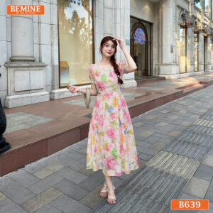 Đầm nữ thanh lịch B639 giúp tổng thể hài hòa