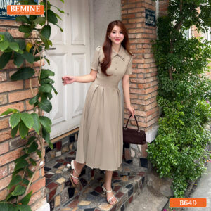 Đầm thiết kế BEMINE Cổ Đức Dáng Chữ A B649