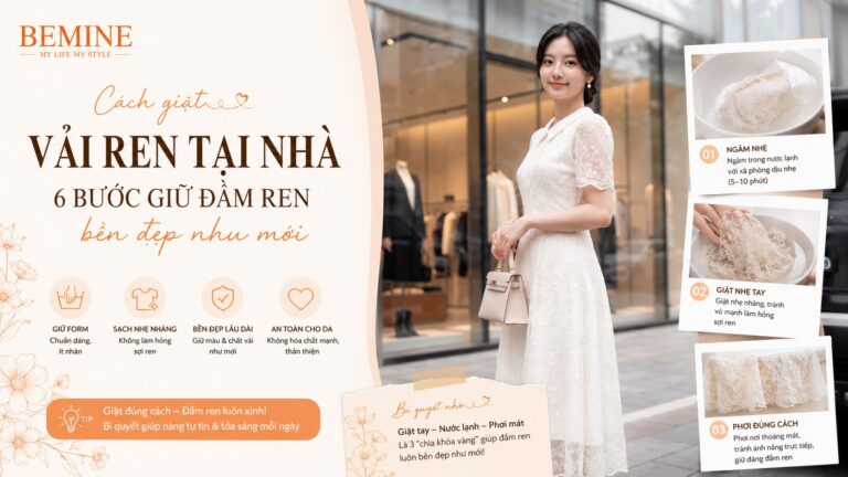 Cách Giặt Vải Ren Tại Nhà: 6 Bước Giữ Đầm Ren Bền Đẹp Như Mới hình ảnh