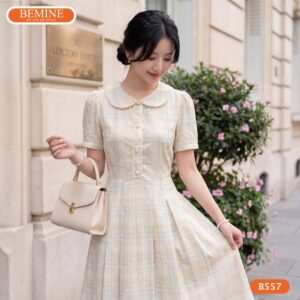 Đầm thiết kế BEMINE B557 sử dụng chất liệu vải cao cấp.
