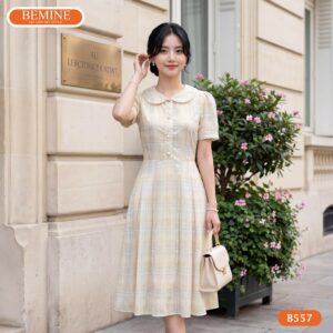 Đầm thiết kế BEMINE B557 mang lại diện mạo nữ tính hiện đại.