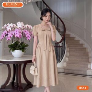 Đầm thiết kế BEMINE B581 sử dụng chất liệu vải cao cấp.