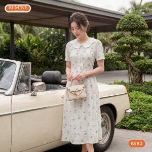 Đầm thiết kế BEMINE B582 mang lại diện mạo nữ tính trẻ trung.