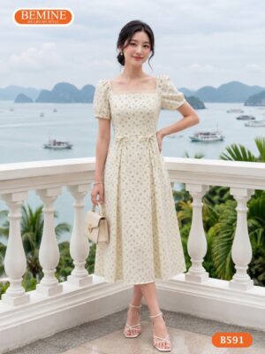 Đầm thiết kế BEMINE B591 phong cách nhẹ nhàng