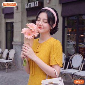 Đầm dáng A B617 tinh tế từng đường kim mũi chỉ