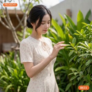Đầm hoa nhí B631 thanh lịch chốn công sở