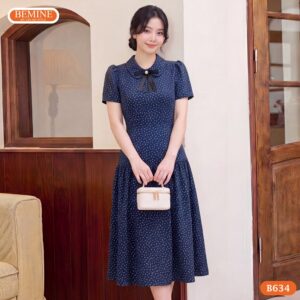 Đầm hoa nhí B634 phù hợp mọi vóc dáng