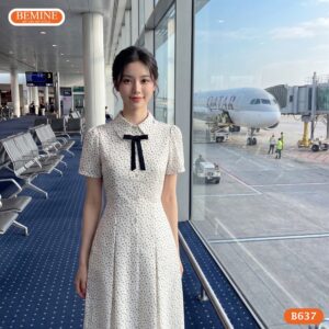 Đầm dáng A B637 thoải mái dạo phố
