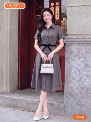 Đầm dáng A B644 chất liệu cao cấp thoáng mát