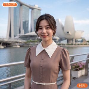 Đầm thiết kế BEMINE B651 mang lại diện mạo công sở chuyên nghiệp.