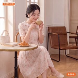 Đầm thiết kế BEMINE B664 mang lại diện mạo đi làm đi tiệc sang trọng.