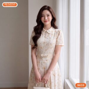 Đầm dáng A B659 phong cách nhẹ nhàng