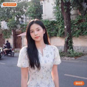 Đầm thiết kế BEMINE B669 tinh tế từng đường kim mũi chỉ