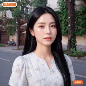 Đầm dáng A B669 hiện đại và nữ tính