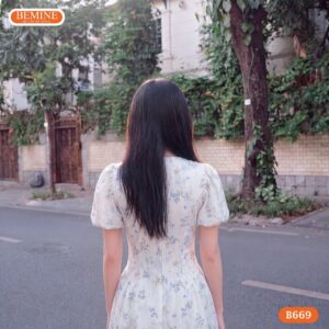 Đầm nữ thanh lịch B669 tinh tế từng đường kim mũi chỉ