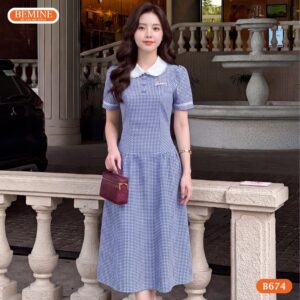 Đầm sang trọng B674 chất liệu cao cấp thoáng mát