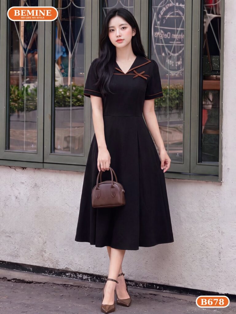 Đầm dáng A B678 mẫu đầm được yêu thích