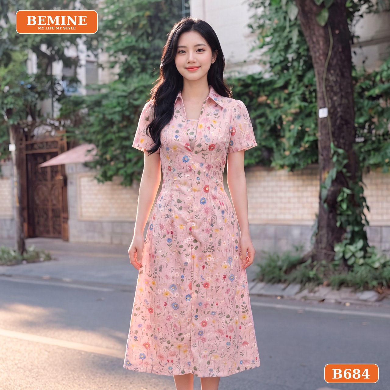 Ứng dụng khăn lụa vuông tạo điểm nhấn thanh lịch cho vùng cổ