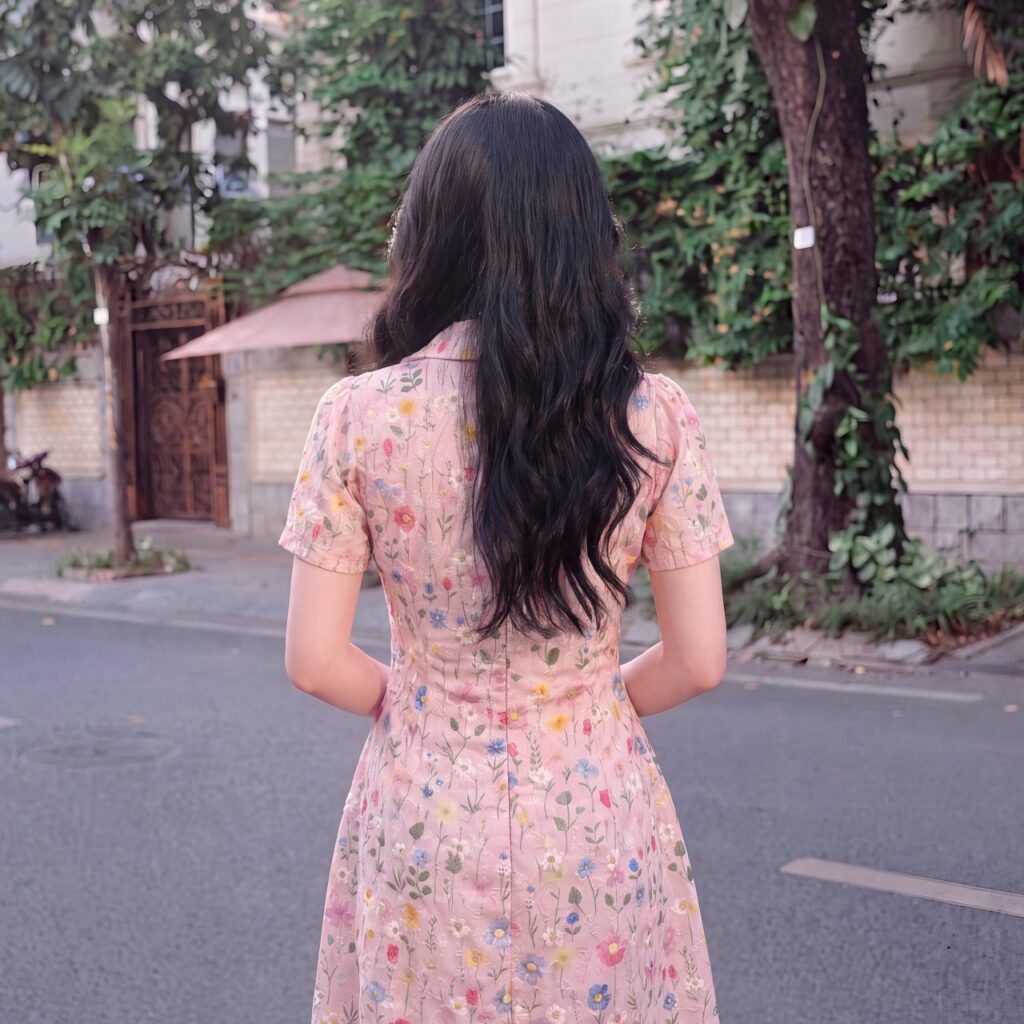 Đầm dáng A B684 thanh lịch chốn công sở
