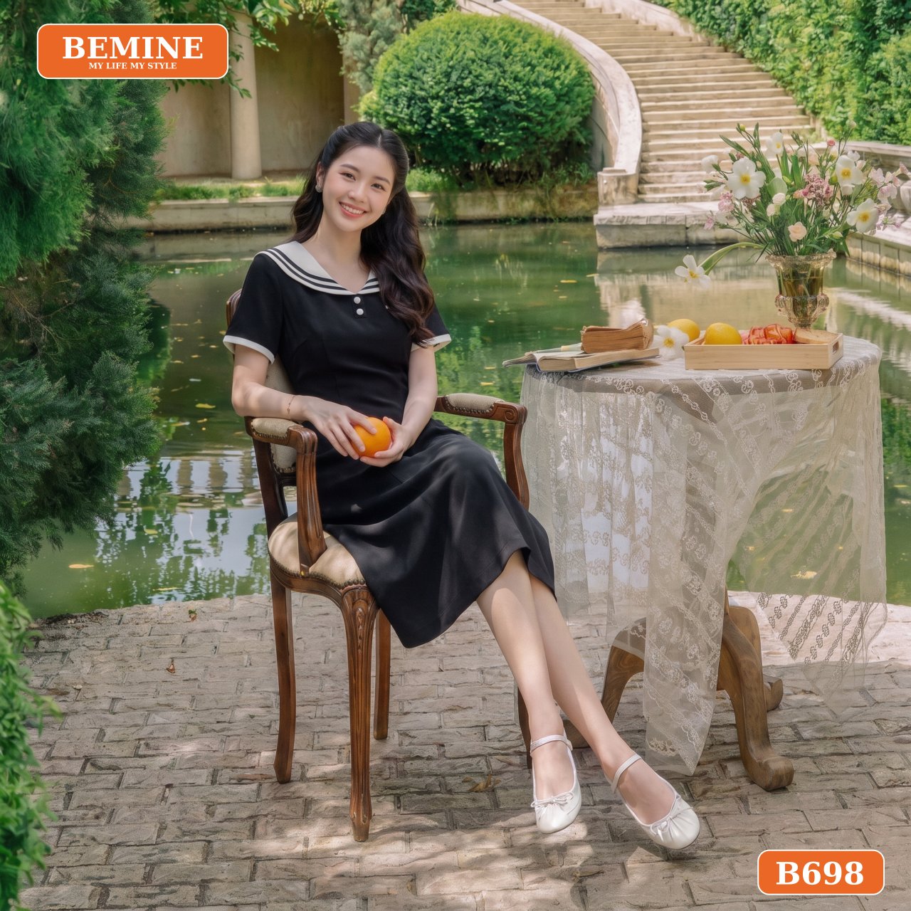 Chất liệu Cotton Thái cao cấp của đầm BEMINE