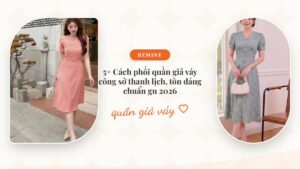 5+ Cách phối quần giả váy công sở thanh lịch, tôn dáng chuẩn gu 2026 hình ảnh