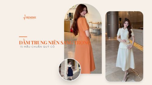 Đầm trung niên sang trọng: 15 mẫu chuẩn quý cô hình ảnh