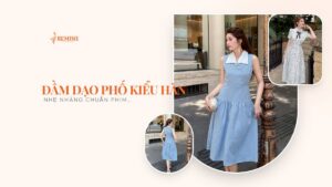 Đầm dạo phố kiểu Hàn: nhẹ nhàng chuẩn phim Hàn hình ảnh
