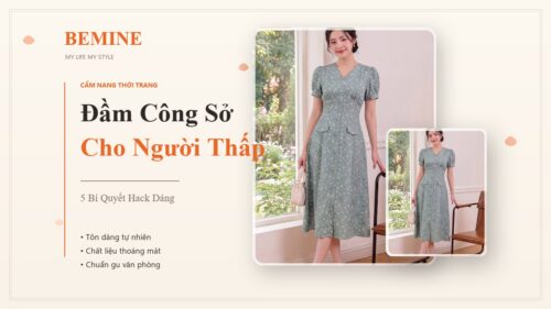 Đầm Công Sở Cho Người Thấp: 5 Bí Quyết Hack Dáng Cho Nàng hình ảnh