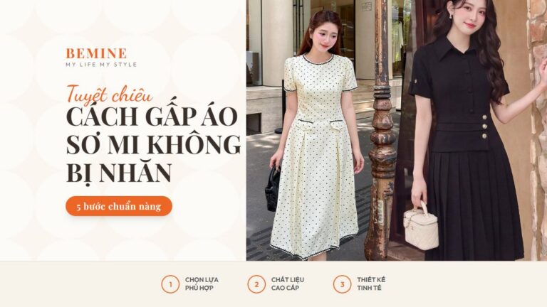 Cách gấp áo sơ mi không bị nhăn: 5 bước chuẩn nàng hình ảnh