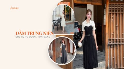 Đầm trung niên cho người bụng dưới to: Cách chọn tôn dáng và đúng hoàn cảnh hình ảnh