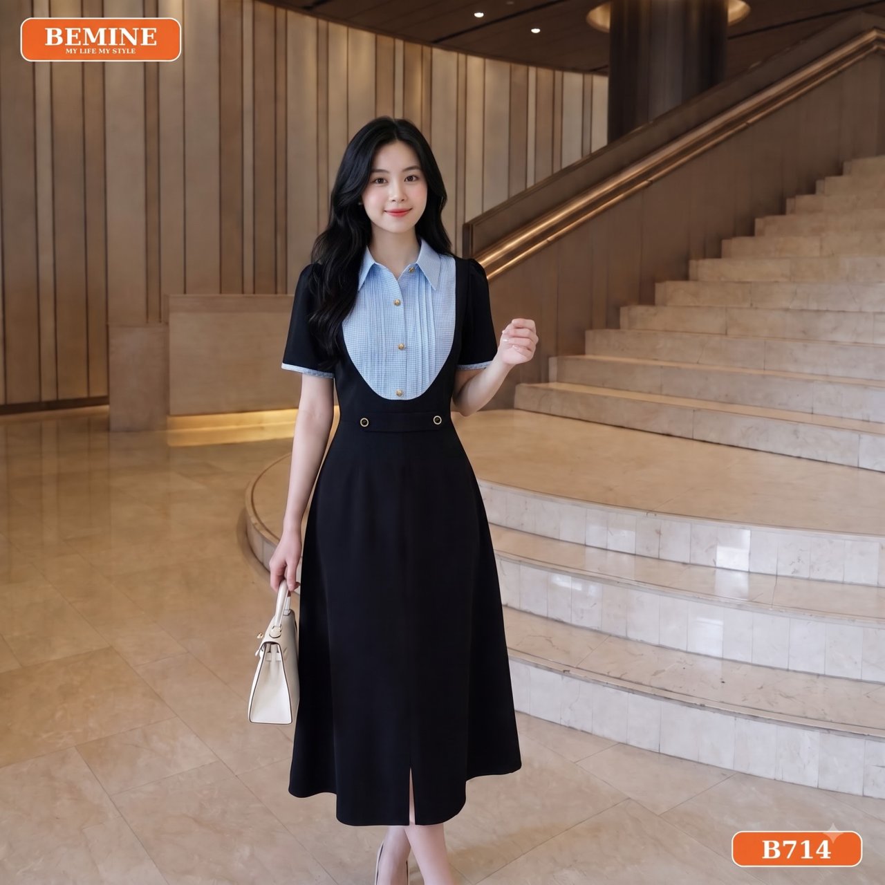 Đầm BEMINE B714 linh hoạt cho nhiều dịp khác nhau