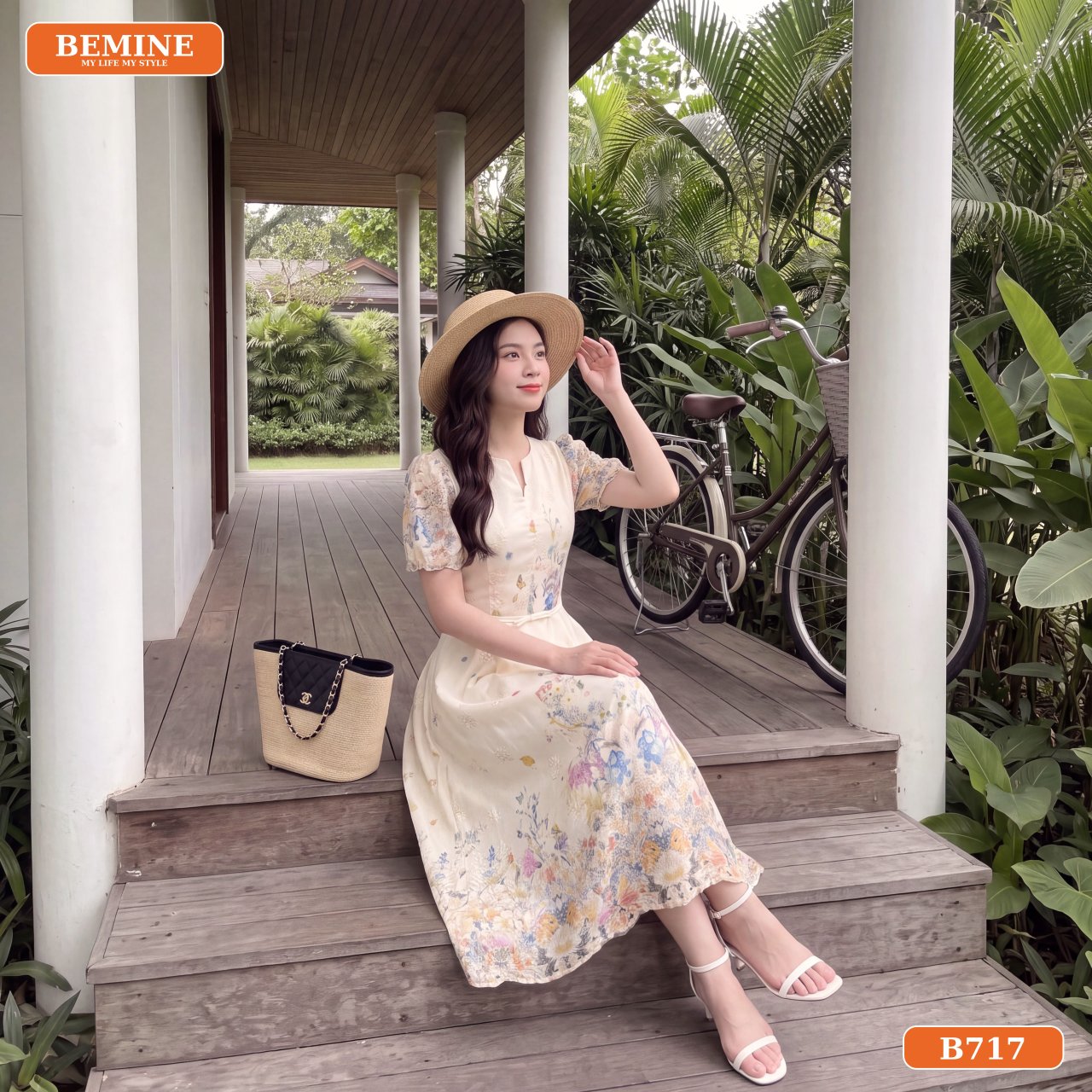Đầm dáng dài BEMINE che khuyết điểm tôn dáng