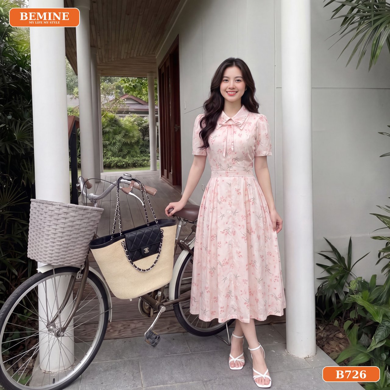 Đầm BEMINE B726 dáng chữ A thanh lịch