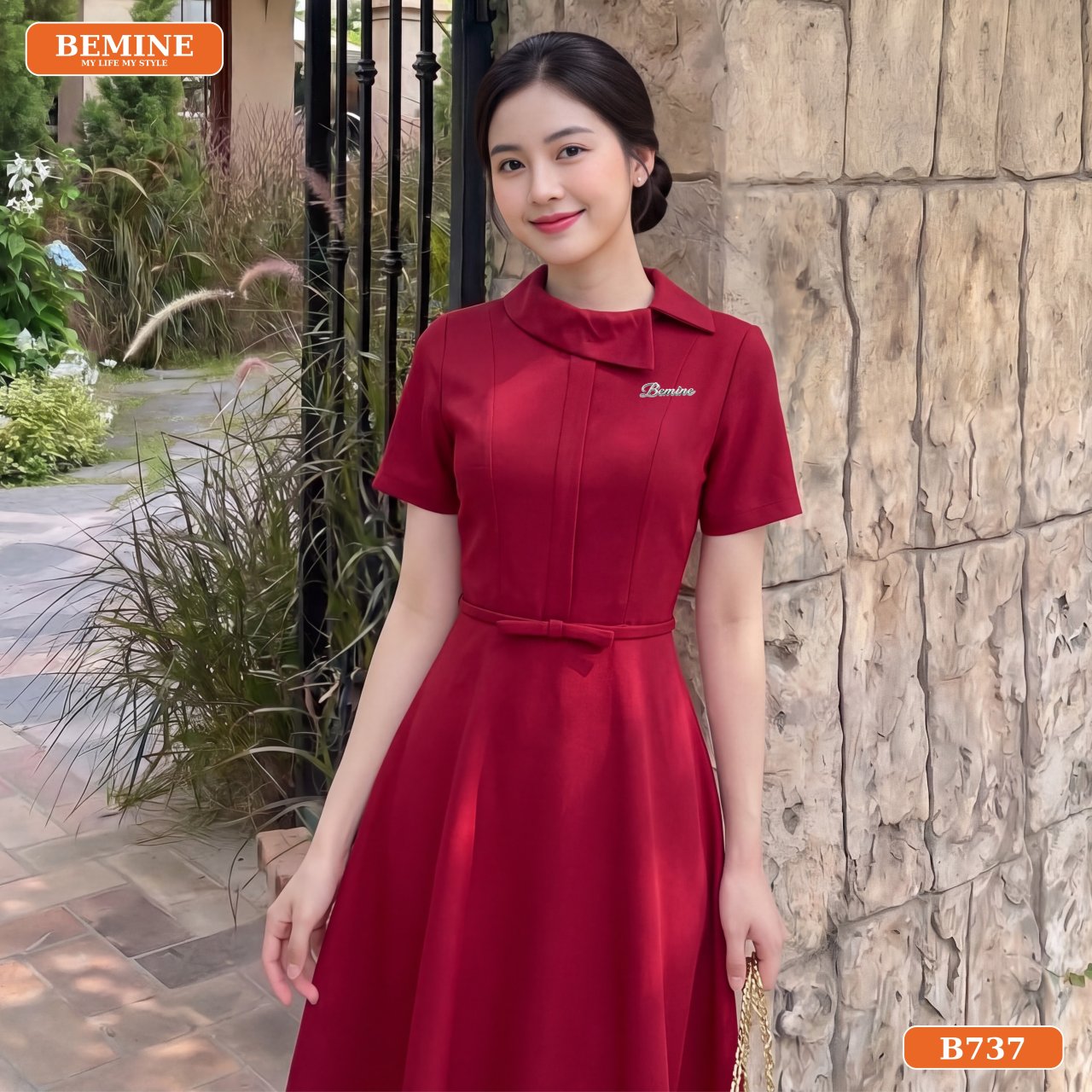 Đầm thiết kế đi làm duyên dáng B737 BEMINE