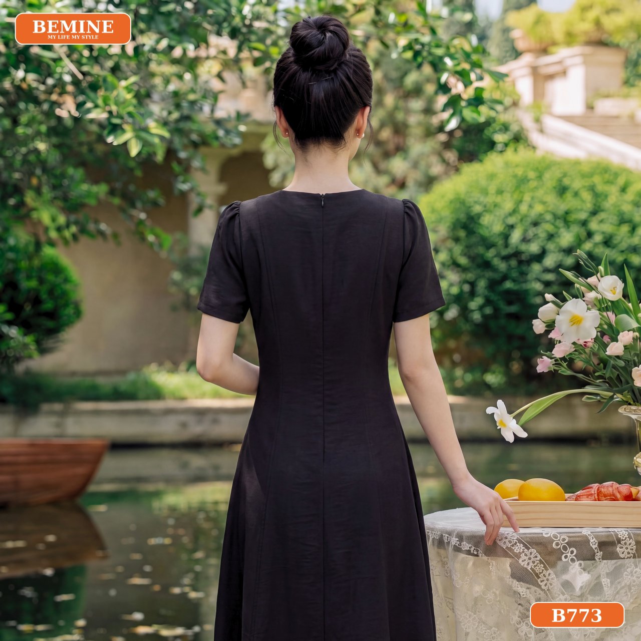 Đầm thiết kế chữ A B773 BEMINE ứng dụng linh hoạt