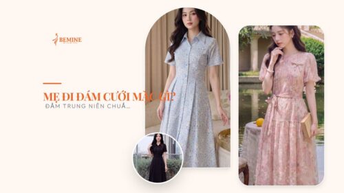 Mẹ đi đám cưới mặc gì? Đầm trung niên chuẩn lễ hình ảnh