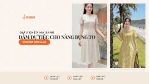Đầm dự tiệc cho nàng bụng to: giấu khéo mà sang hình ảnh