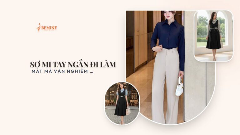 Sơ mi tay ngắn đi làm: mát mà vẫn nghiêm túc hình ảnh