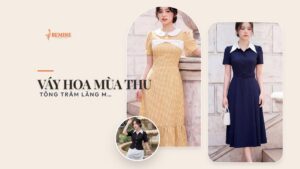 Váy hoa mùa thu: tông trầm lãng mạn cuối năm hình ảnh