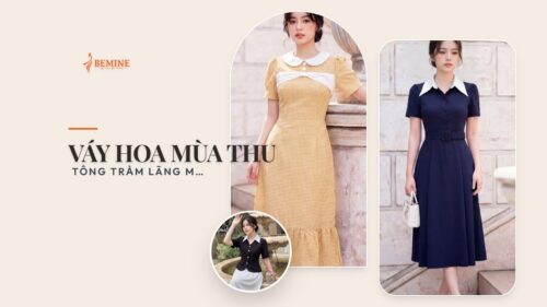 Váy hoa mùa thu: tông trầm lãng mạn cuối năm hình ảnh