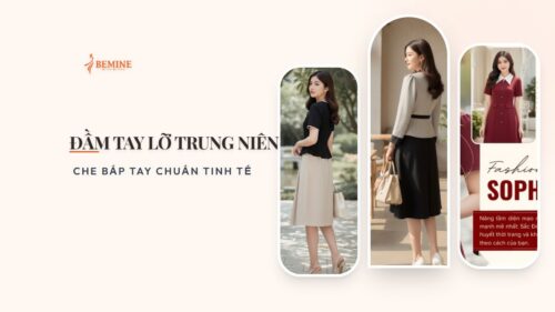 Đầm tay lỡ trung niên: che bắp tay chuẩn tinh tế hình ảnh