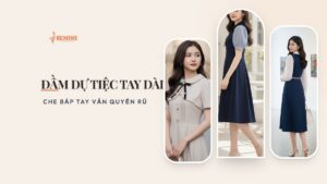 Đầm dự tiệc tay dài: che bắp tay vẫn quyến rũ hình ảnh