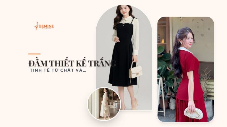 Đầm thiết kế trắng: tinh tế từ chất vải đến phom hình ảnh