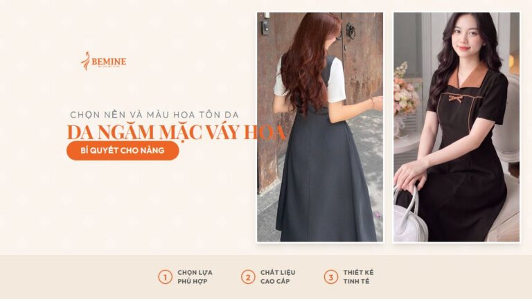 Da ngăm mặc váy hoa: chọn nền và màu hoa tôn da hình ảnh