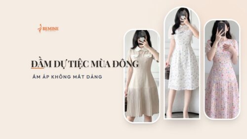 Đầm dự tiệc mùa đông: ấm áp không mất dáng hình ảnh