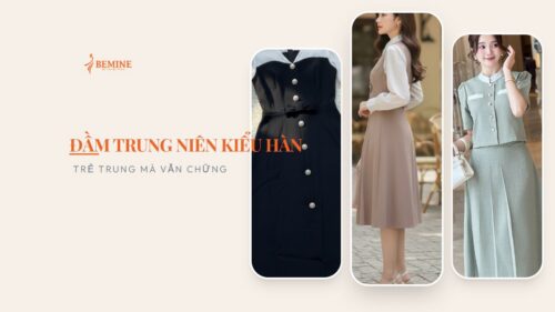 Đầm trung niên kiểu Hàn: trẻ trung mà vẫn chững hình ảnh