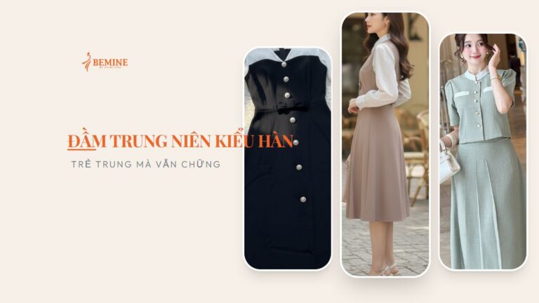Đầm trung niên kiểu Hàn: trẻ trung mà vẫn chững hình ảnh