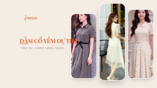 Đầm cổ yếm dự tiệc: tôn vai, khoe lưng sang tinh tế hình ảnh
