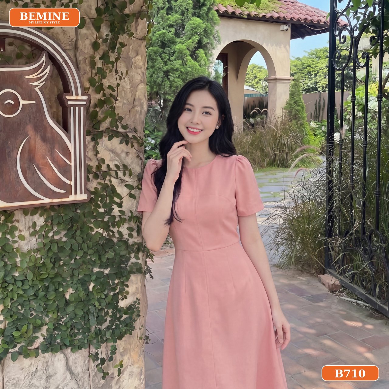 Đầm thiết kế BEMINE B710 phù hợp cho nhiều hoàn cảnh đi làm đi dạo